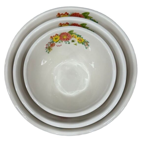 Grace Fine Ceramic Home Easter Animal & Flower Print Plate & Bowl 4Pc Set OS - Picture 7 of 11